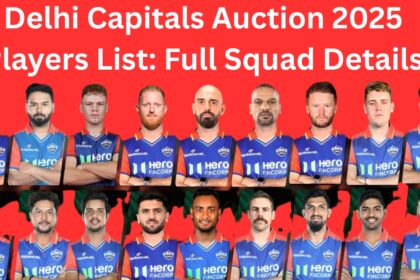 Delhi Capitals Auction 2025 Players List