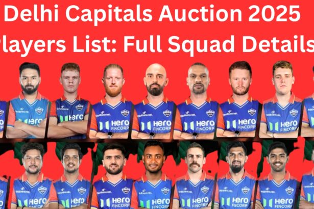 Delhi Capitals Auction 2025 Players List