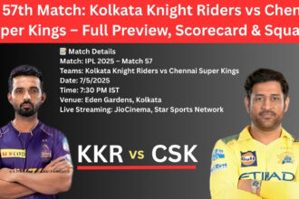 IPL 57th Match: Kolkata Knight Riders vs Chennai Super Kings – Full Preview, Scorecard & Squads