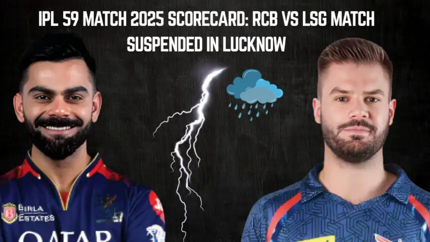 IPL 59 match 2025 scorecard