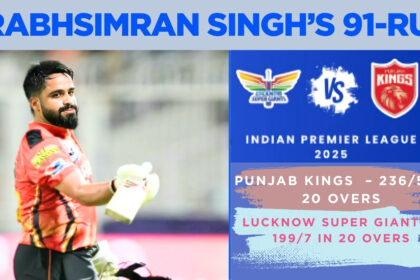 PBKS vs LSG: Prabhsimran Singh's 91-Run Blitz in IPL 2025