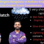 Royal Challengers Bengaluru vs Kolkata Knight Riders Live Cricket Score Commentary